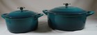 Tramontina 7Qt and 4Qt Enameled Dutch Ovens Teal/Blue-Green