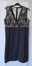 Black And Gold Lace Dress Zip At Back Size 18 By: AX PARIS Curve BNw/oT