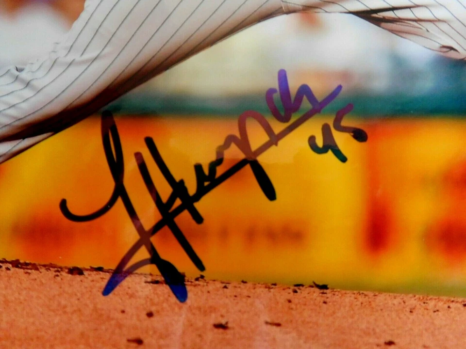 Jhoulys Chacin Auto Autographed Signed 8x10 Photo Colorado Rockies Brewers - Image 2 of 2