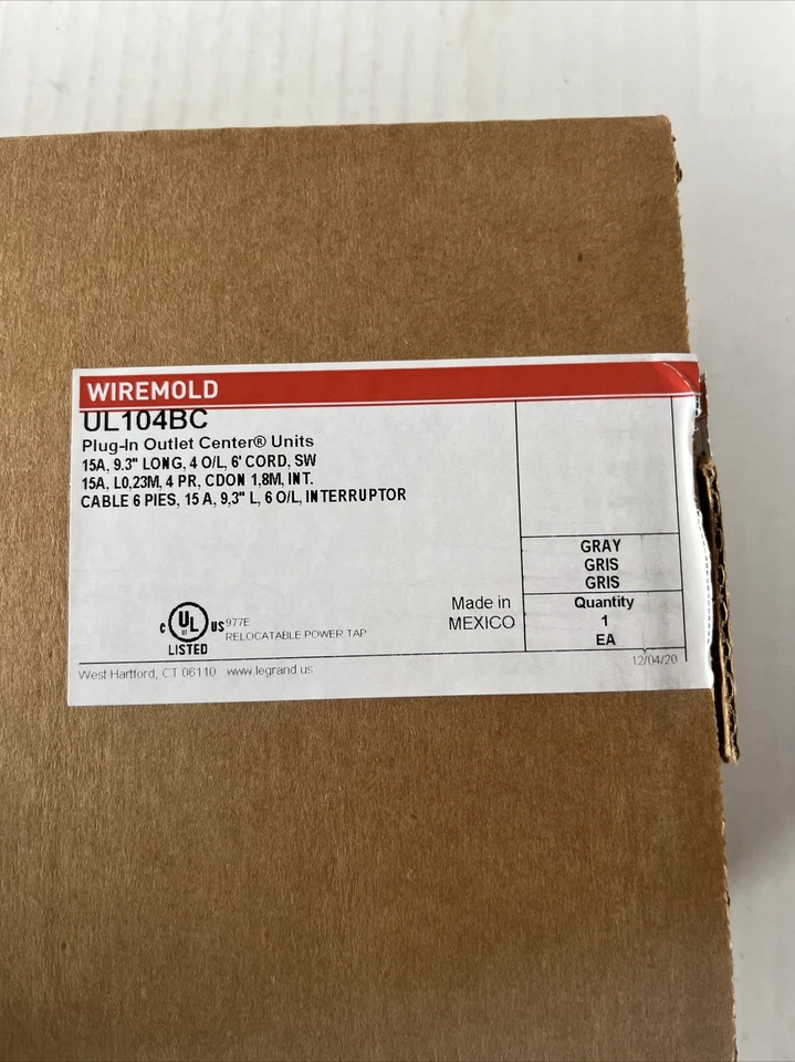 WIREMOLD UL104BC Plug-in Outlet Center Units - Image 2 of 2