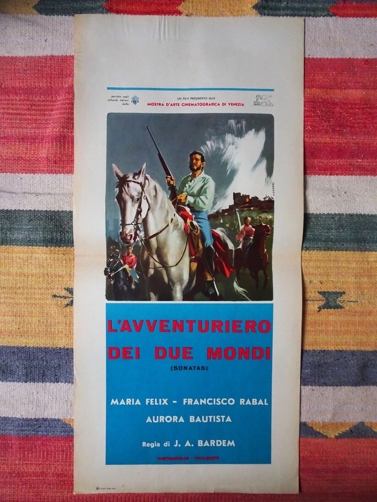 Locandina originale film L'avventuriero dei due mondi (1959) - Regia di Juan Antonio Bardem