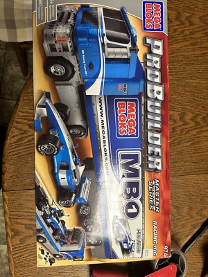 MEGA BLOKS #9744 - Racing Rig Pro Builder 1580 PCs truck + race