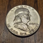1954 E  Franklin Half Dollar 90% Silver Coin