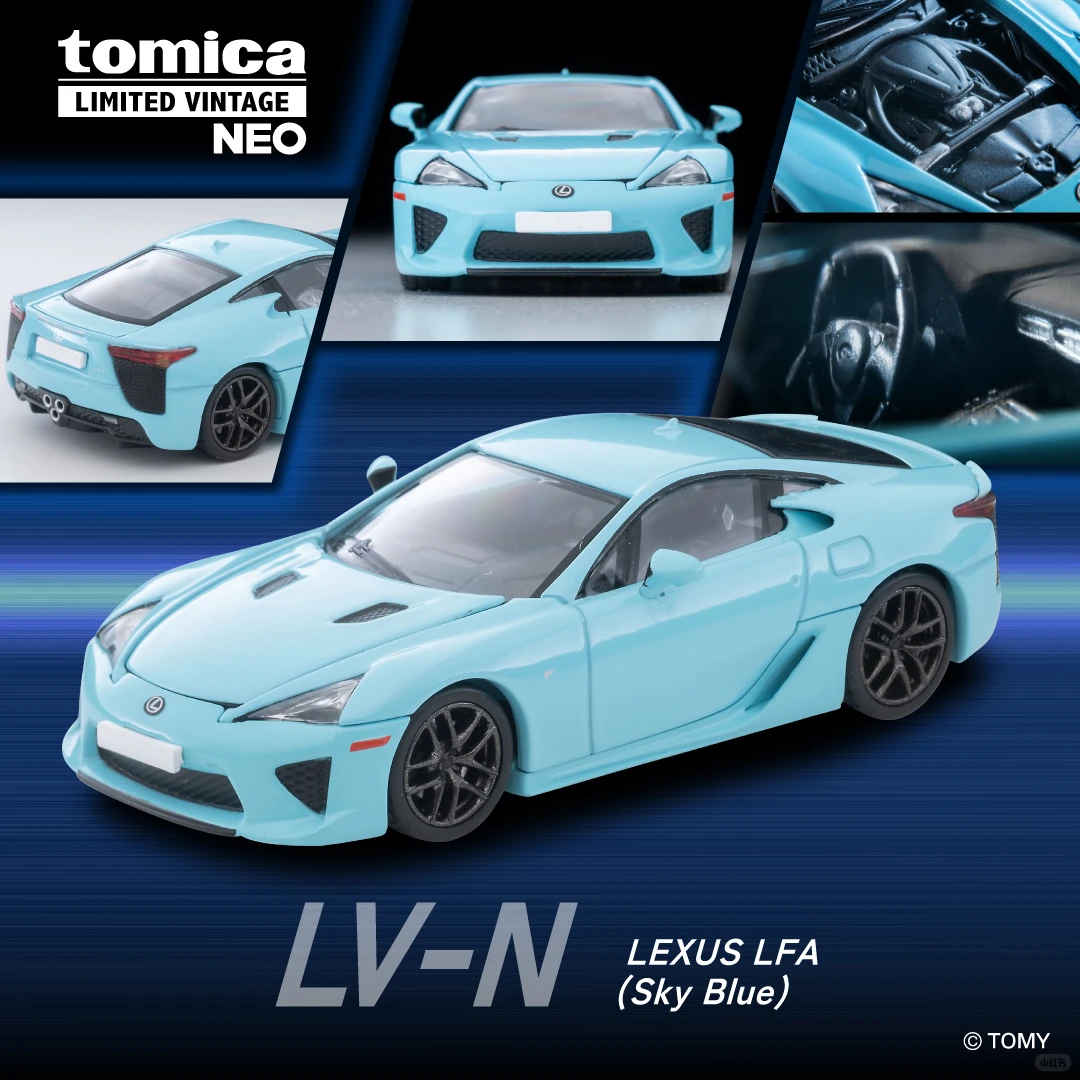 Tomica Limited Vintage Neo Lexus LFA Sky Blue LV-N Diecast Model