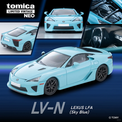Tomica Limited Vintage Neo Lexus LFA Sky Blue LV-N Diecast Model