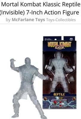  PRE SELL SHIP 09/05  Mortal Kombat Klassic Invisible Reptile  7-Inch Figure