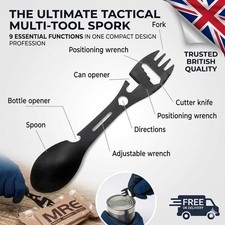 Spork Multi-function Cutlery Tool Stainless Steel Fork Spoon 10 in 1