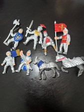 Vintage Safari LTD Lot Of 8 Medieval Soldiers And 2 Horses