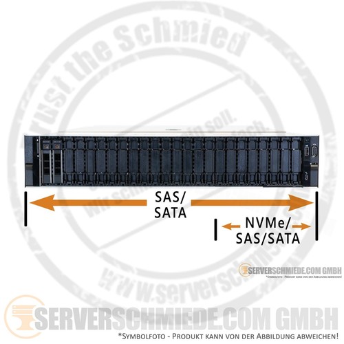 Dell PowerEdge R750 2U Server 24x 2,5" SFF 16x SAS 8x NVMe* 2x Intel XEON Scalab