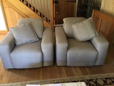Cadira Contemporary Italian Rechargeable Electric Arm Chairs x2 RRP �3500