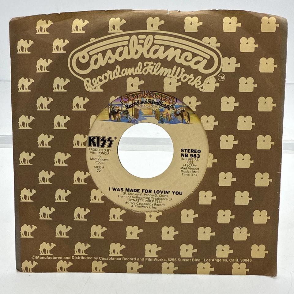 KISS Dynasty Single 7” I Was Made For Lovin' You Hard Times  1979 CASABLANCA Foto 3 de 4
