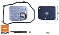Knecht HX272D Hydraulikfilter FüR Automatikgetriebe Hydraulikfilter