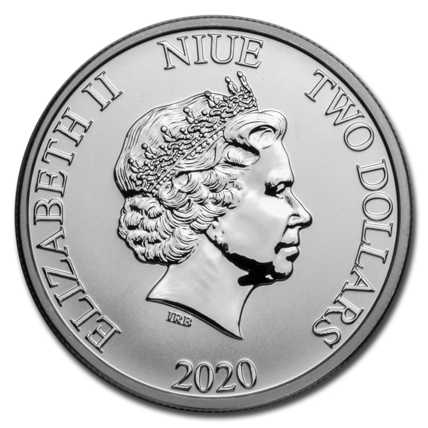 2020 Niue 1 oz Silver $2 Back to the Future 35th Anniversary BU