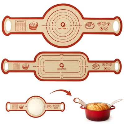 2 PCS Silicone Sourdough Bread Baking Sling Mats Dutch Oven Pan Lifters