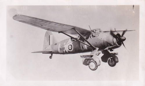 Wartime WWII RCAF Aeroplane Photo Supply BRITISH LYSANDER LIAISON AIRCRAFT 335
