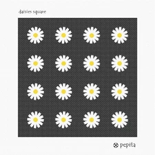 Daisies Square Needlepoint Kit or Canvas