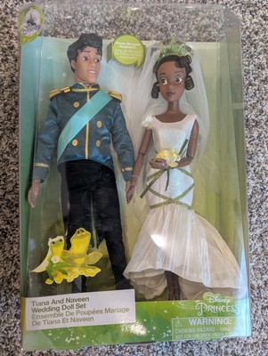 Disney Tiana and Naveen Wedding Doll Set The Princess the Frog New in Box