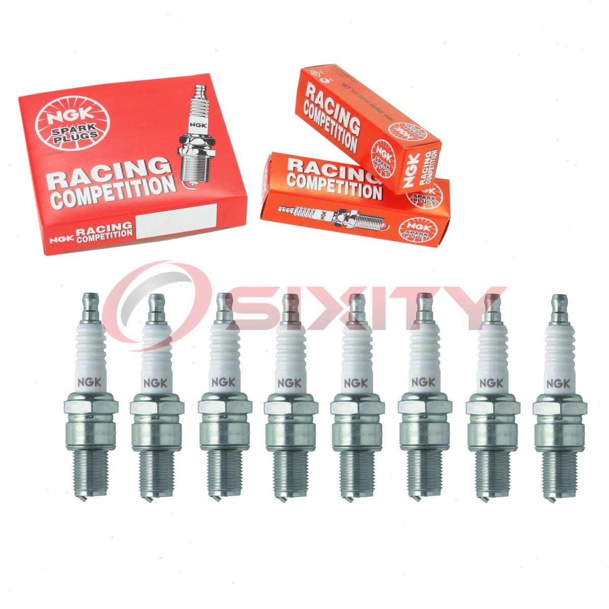 8 pc NGK 4074 R6061-9 Racing Spark Plugs for AR51 AR2594 AR2593 Ignition bn