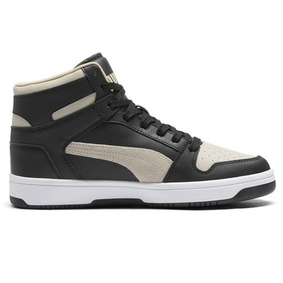 PUMA Rebound Layup Dust High Top Mens Beige, Black Sneakers  display picture 3