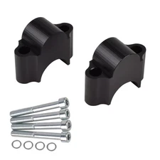 Handlebar Bar Risers Motorcycle Bar Clamps Black Riser Extend 1 1/8 Inch