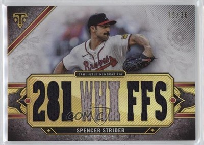 2024 Topps Triple Threads Relics 19/36 Spencer Strider #TTR-STR2 1e0h