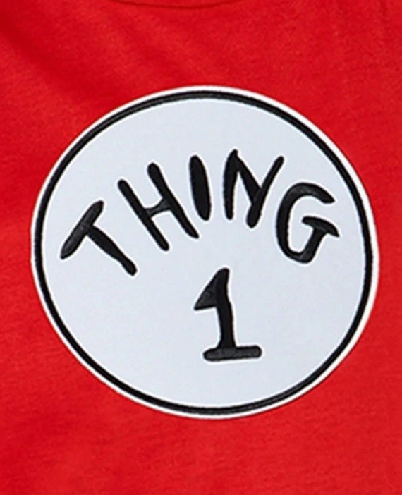 Nuevo Dr. Seuss Cosa 1 y 2, Disfraz de Halloween para Niños, Talla S/M (6-8) Foto 4 de 4