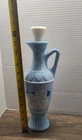 VINTAGE Decanter 1961 Blue Milk Glass Jim Beam Greek Bottle Free Shipping