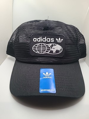 ADIDAS Originals Structured Trucker Hat Cap Black OSFM Adjustable Fit GB4034