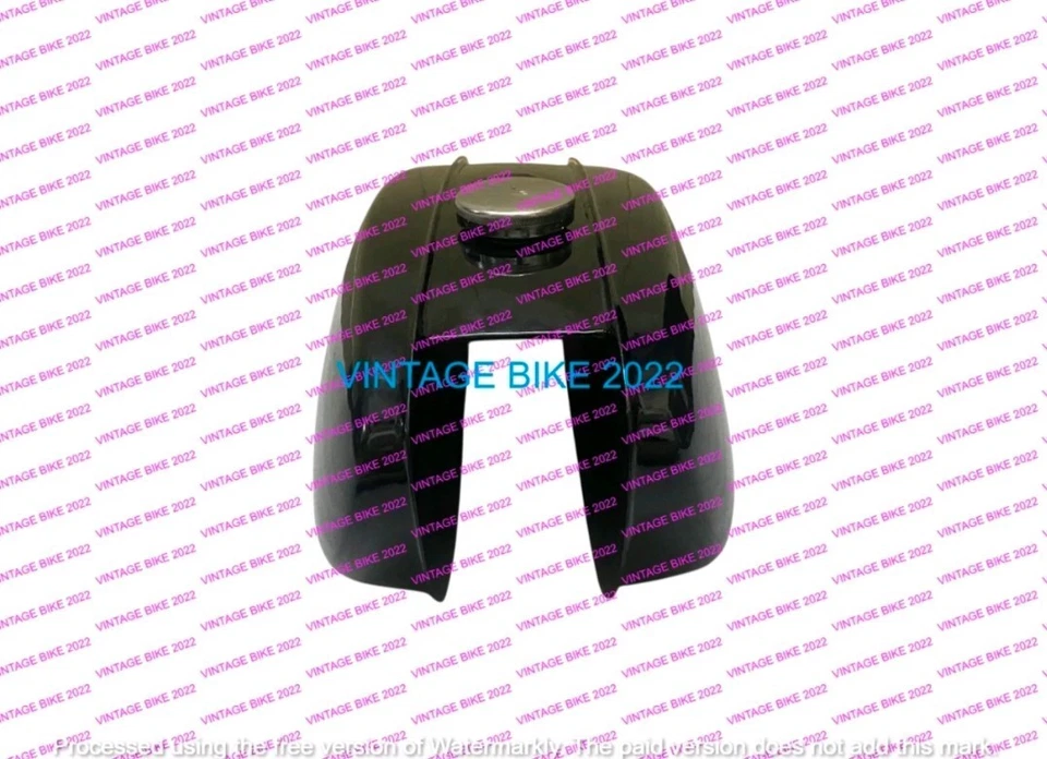 ADECUADO PARA BSA A65 Thunderbolt Lightning tanque de gasolina negro 1970 + tapa TAP Foto 4 de 4