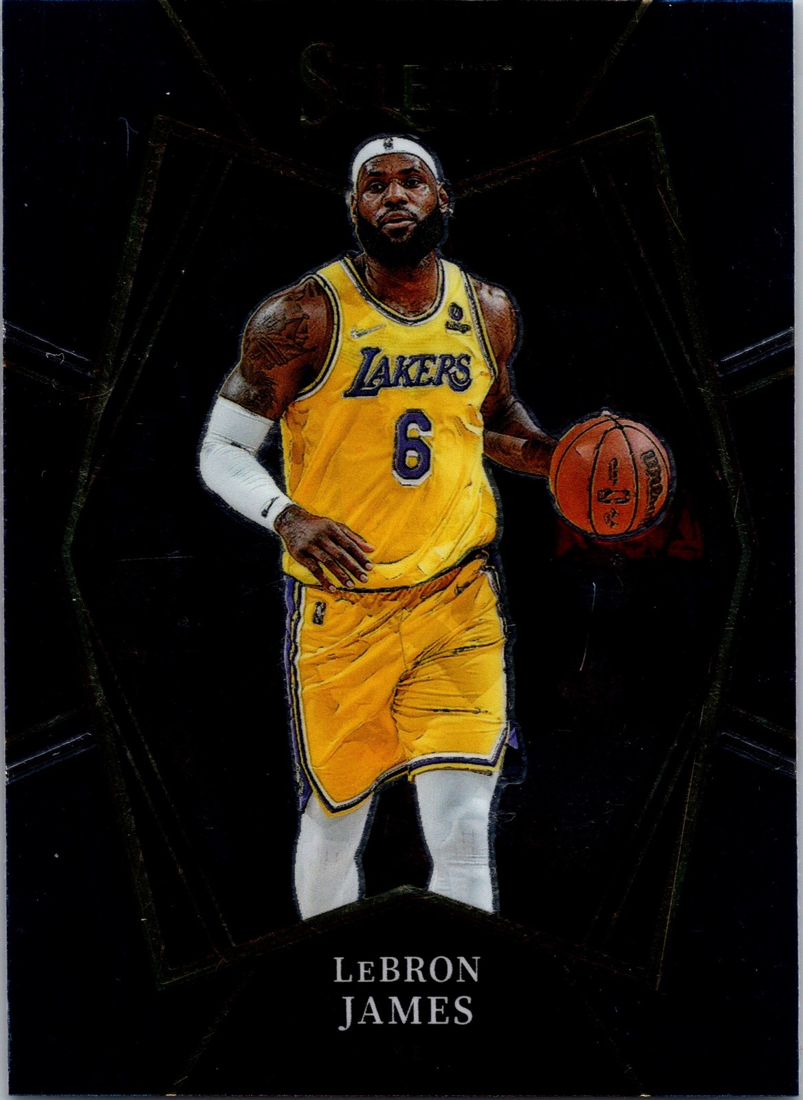 2021-22 Panini Select #195 LeBron James Blue (Retail Base)