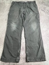Carhartt Rugged Relaxed Fit Canvas Work Pants Faded Paint Splatter Size 38x32