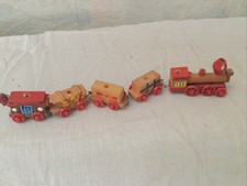 Vintage Mini Wooden Toy Train