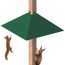 Metal Squirrel Baffle for 4x4 Post Outside Wooden Pole Mount 1pcs Green