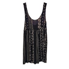 Ecote Urban Outfitters Boho Rayon Babydoll Dress Small Southwestern Print Dress