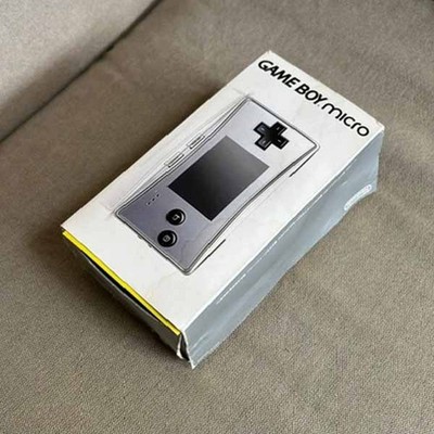 Nintendo Game Boy Micro Silver Unused Complete in Box Japan OXY-001