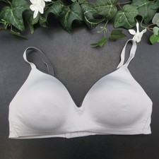 Calvin Klein Bra Women's Light Grey Size M Wireless Padded Adjustable