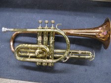Conn 12A Copper Bell Cornet Elkhart USA - Parts or Repair - Functional but Dirty