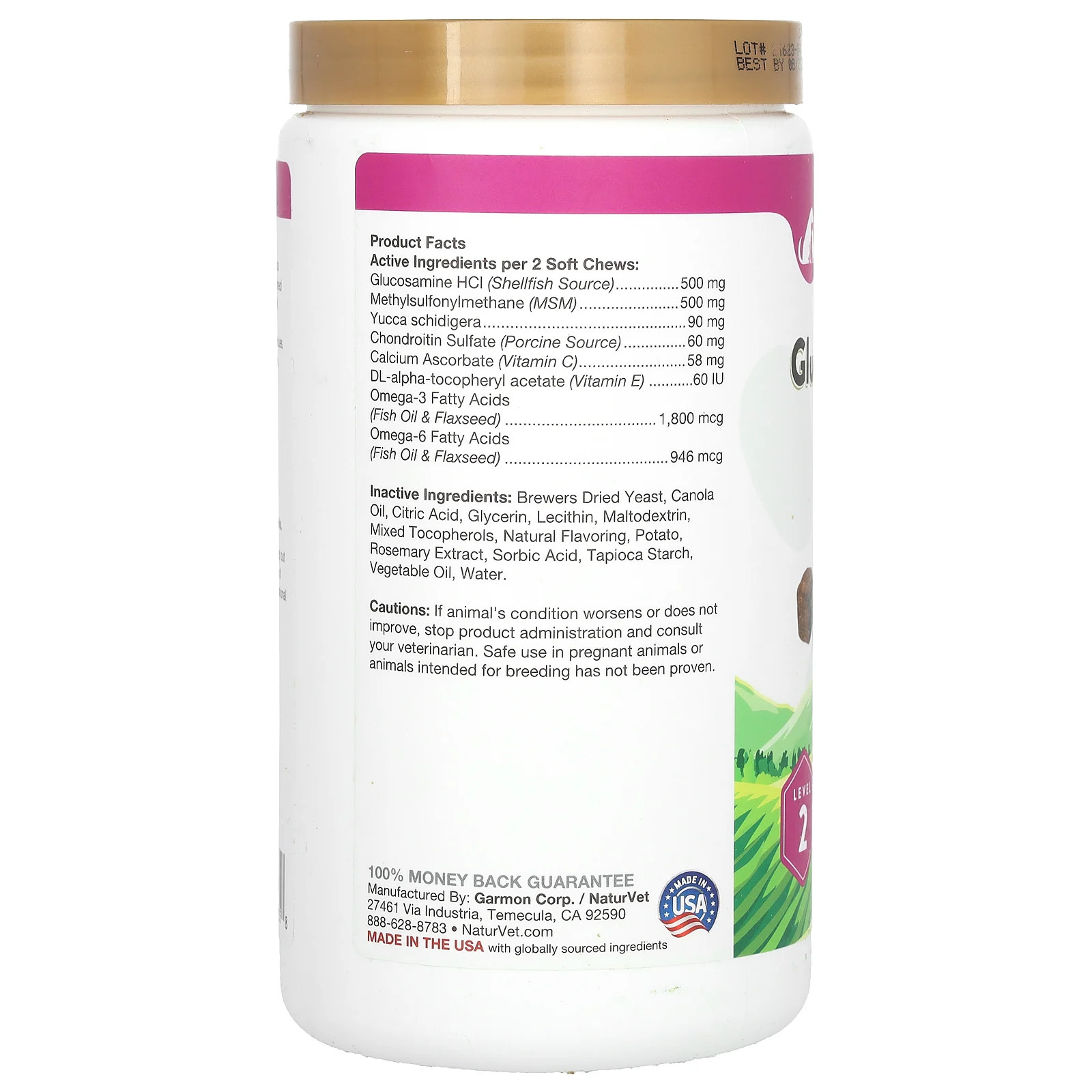 Glucosamine DS Plus, Moderate Joint Care Plus Chondroitin & MSM, For Dogs &