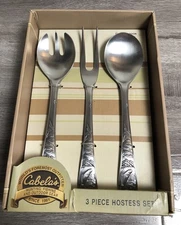 CAMBRIDGE - FISH - 3 PC SERVING SET -  STAINLESS  FLATWARE SILVERWARE - NEW