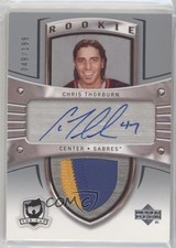 2005-06 Upper Deck The Cup Rookie 49/199 Chris Thorburn #158 Patch Auto 2tb