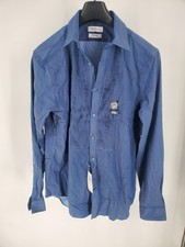 Calvin Klein Dress Shirt Men's M 15.5 34/35 Denim Infinite Color Slim Stretch