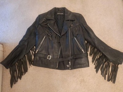 Harley-Davidson Beautiful Ladies Fringed Leather Jacket