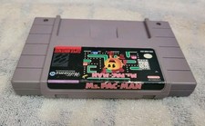 Ms. Pac-Man (Super Nintendo Entertainment System, SNES, 1996) Cleaned, Tested