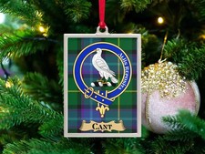 Cant Clan Scottish Tartan Christmas Ornament