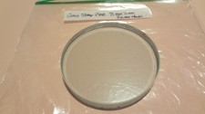 CLEAR GLASS MICROSCOPE STAGE PLATE 71MM DIAM X 9.6MM THICK  NEW 