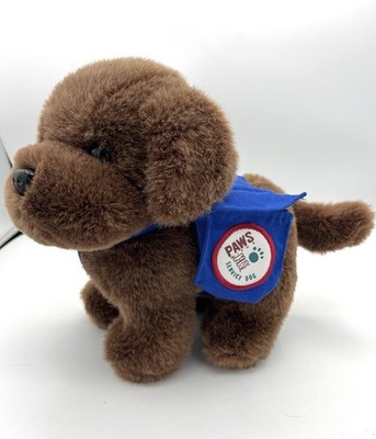 Mary Meyer Brown Labrador Service Dog Puppy PAWS with a CAUSE Approx. 8.5''x10''
