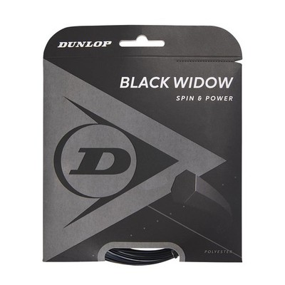 Dunlop BLACK WIDOW 18G SET Tennis Saite  top Saite Tennissaite Bespannung