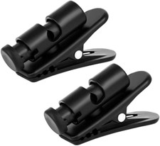 2Pcs Earphone Wire Clip Headphone Cable Cord Clamp Mount Holder,360 Degree Rotat