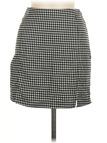Eyeshadow Women Gray Casual Skirt 7