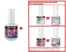 Mia Secret Blooming Gel UV LED Gel 0.5oz & Gelux (Piel Canela& White)0.5oz